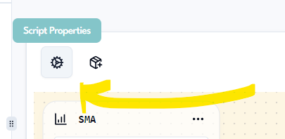 Click script properties button