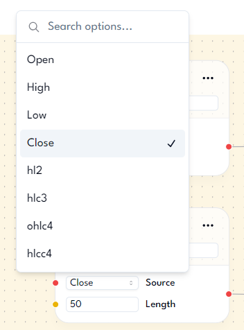 YourTradingBuddy - dropdown select fields