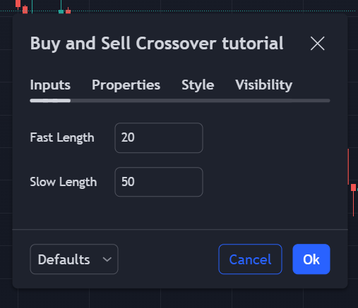 tradingview input fields for ema indicators